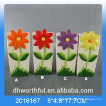 Elegant ceramic air humidifier with flower design